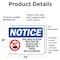 Signmission This Area Is Scent Free For Sign With Symbol, 24 in W x Rectangle, Vinyl Decal OS-2PACK-NS-D-1824-L-18589 - alternate 4